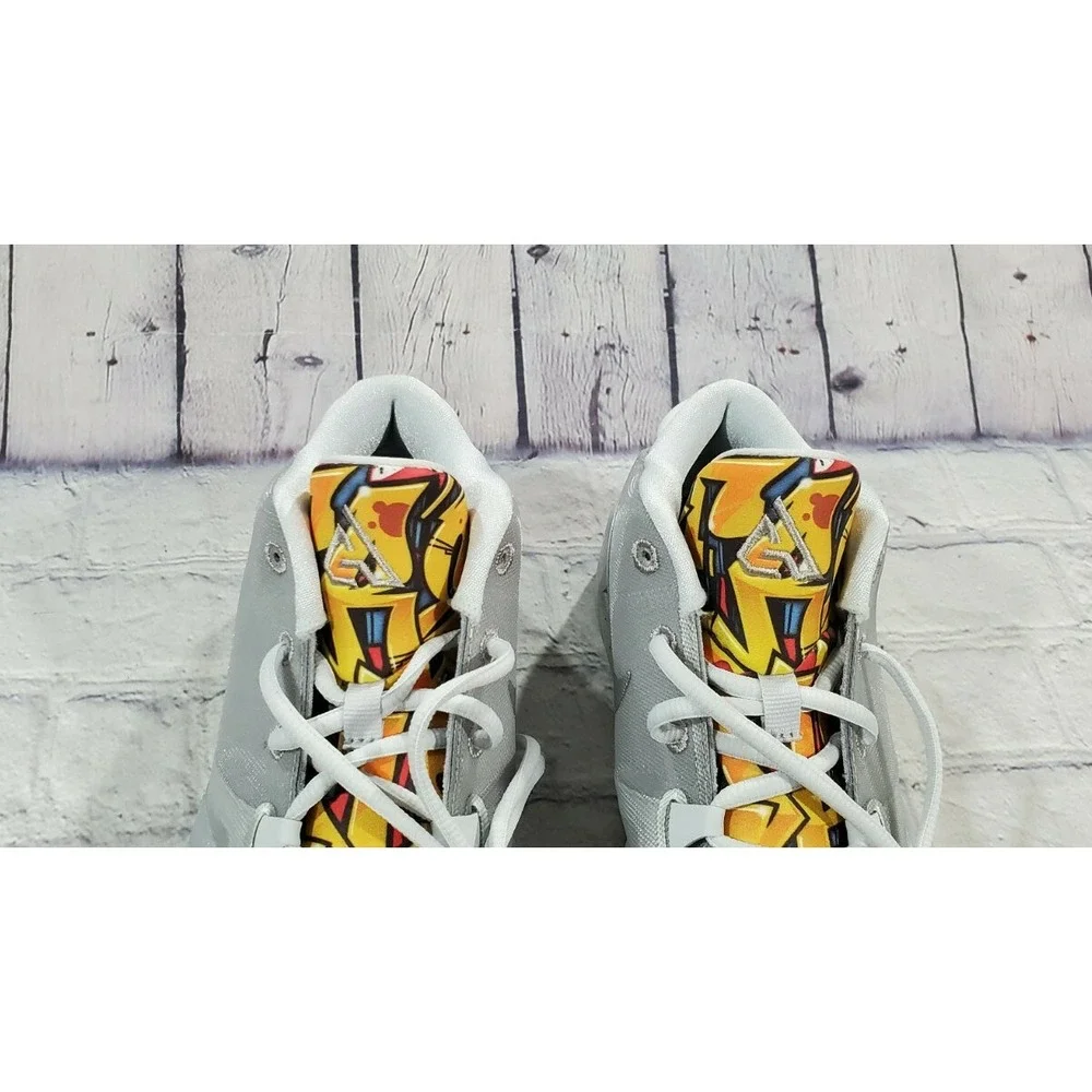 Nike Zoom Freak 1 Basketball Shoes KIDS 7Y Grey Graffiti BQ5633-005 Sneakers